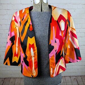 Ivy Chic Multicolor Abstract Blazer S